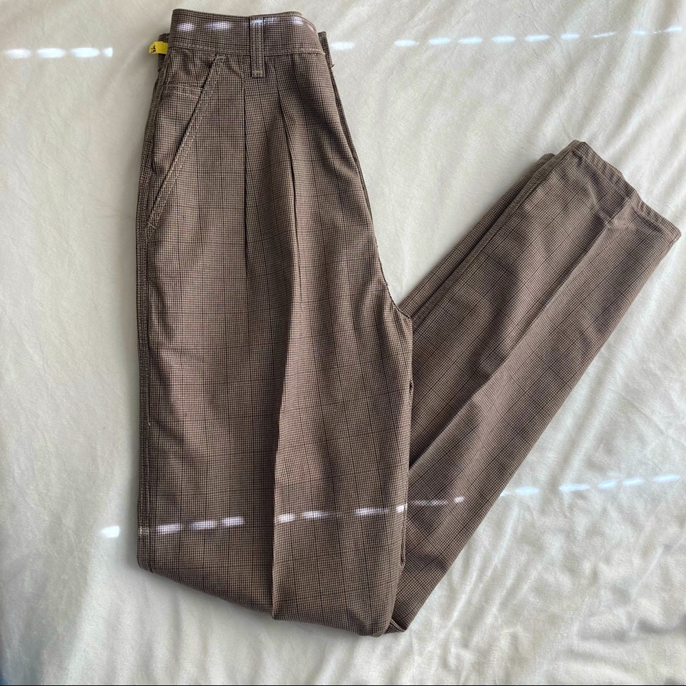 Wrangler Vintage Casual Brown Slacks Twead Pattern Kids